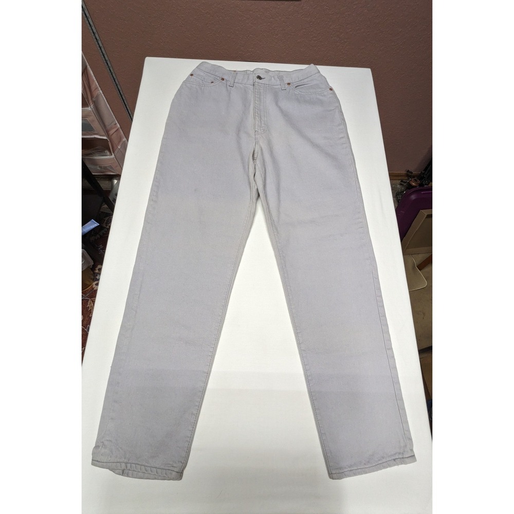 Vintage Levis Women's 31x30 Grey Straight Leg 56505-1148 Jeans US made High Rise